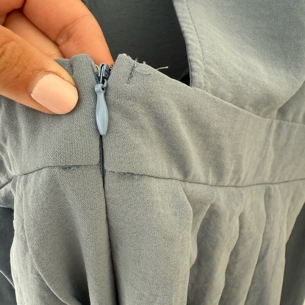 She + Sky Light Blue Jumpsuit - Picture 5 of 6